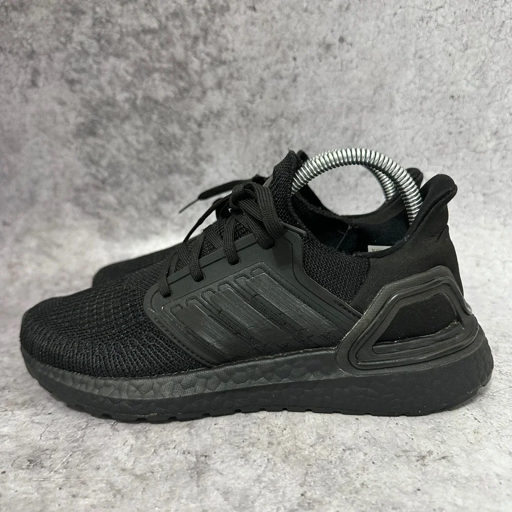 Adidas Ultraboost 20 Mens Size 7.5 Black Running Shoes Triple Black FU8498 Prime